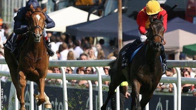 Snow Fairy wins the 2010 Epsom Oaks