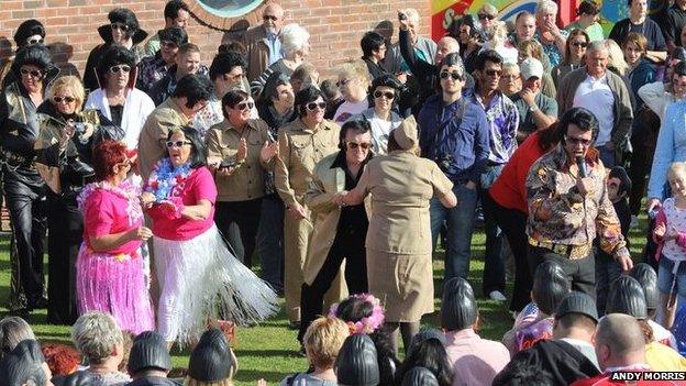 Elvis Presley impersonators in Porthcawl