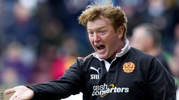 Motherwell manager Stuart McCall