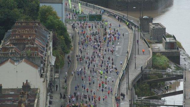 Runners during the 2012 race