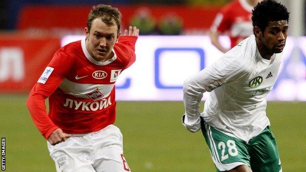 Spartak Moscow winger Aiden McGeady