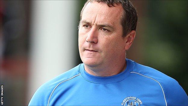 Fleetwood Town manager Micky Mellon