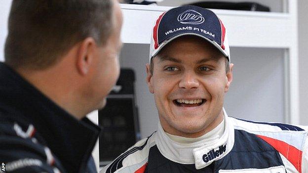 Williams test driver Valtteri Bottas