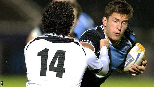 Glasgow winger DTH van der Merwe (right) has a hamstring injury