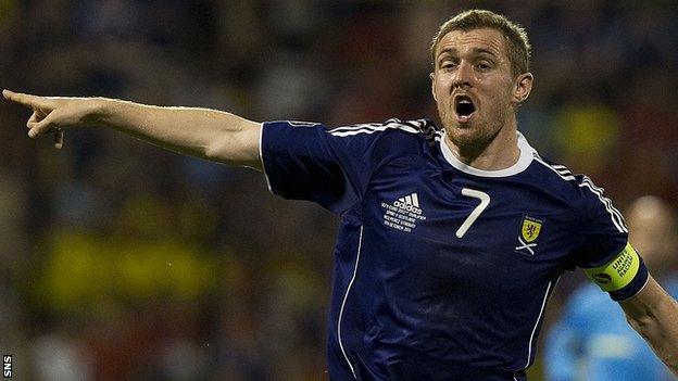 Scotland captain Darren Fletcher