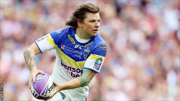 Warrington Wolves half-back Lee Briers