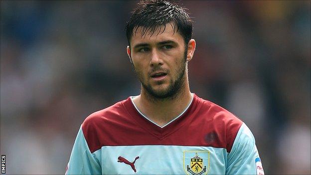 Burnley striker Charlie Austin