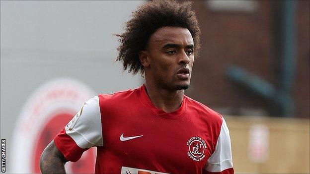 Fleetwood Town winger Junior Brown