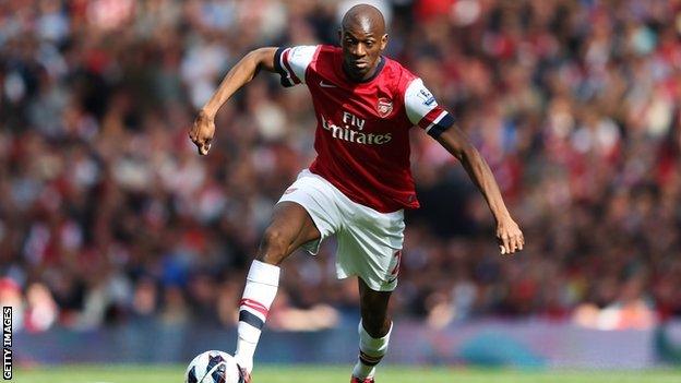 Arsenal midfielder Abou Diaby