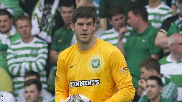 Celtic goalkeeper Fraser Forster