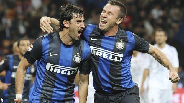 Milito and Cassano