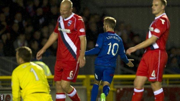 Andrew Shinnie pierced the Ross County defence