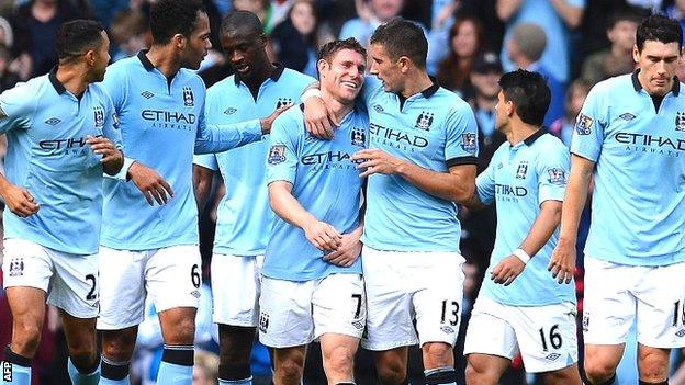 Manchester City celebrate