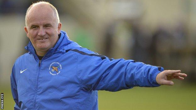 Ballinamallard United manager Whitey Anderson