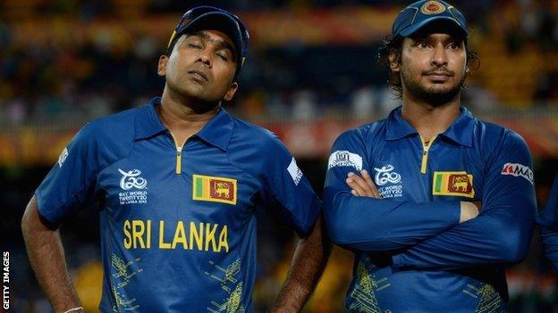 Mahela Jayawardene (left) and Kumar Sangakkara