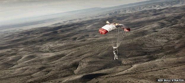 Making the second test jump from 97,000ft