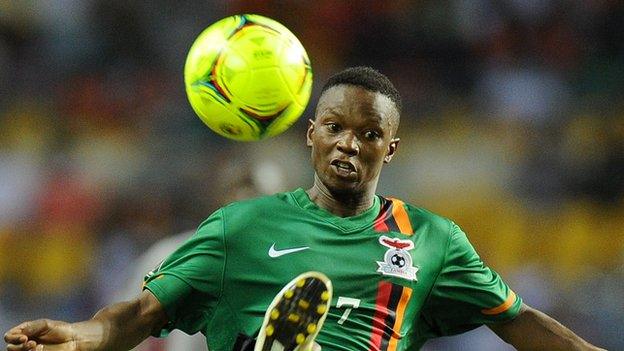 Zambia and TP Mazembe's Rainford Kalaba