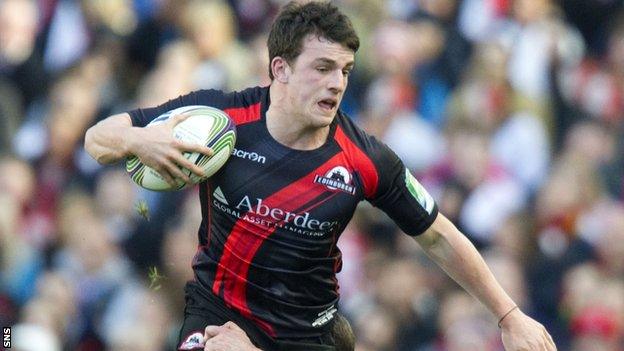 Matt Scott in action for Edinburgh