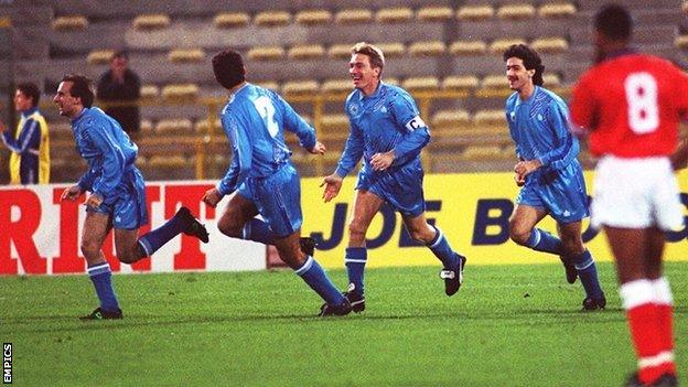 San Marino score against England