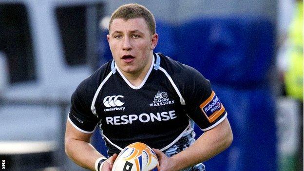 Glasgow warriors stand-off Duncan Weir