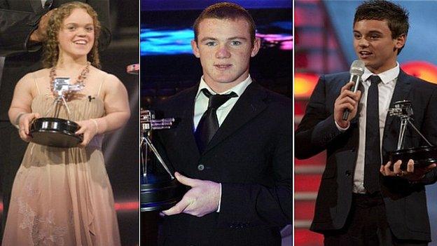 Ellie Simmonds, Wayne Rooney and Tom Daley