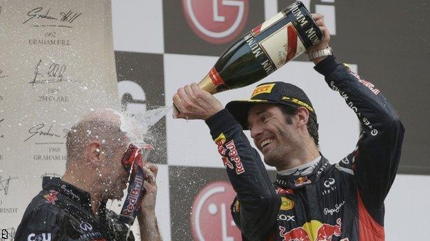 Mark Webber at the Korean GP