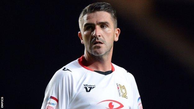 MK Dons striker Ryan Lowe