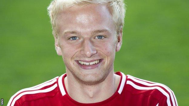 Aberdeen midfielder Jordon Brown