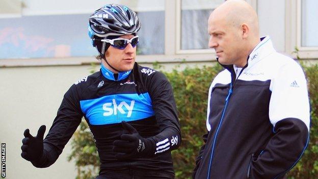 Bradley Wiggins and Dave Brailsford