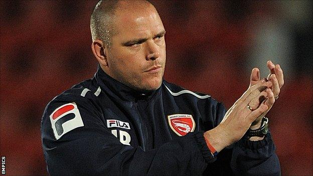 Morecambe manager Jim Bentley