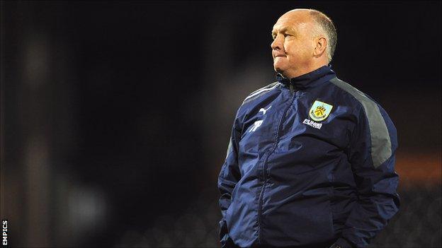 Burnley caretaker manager Terry Pashley