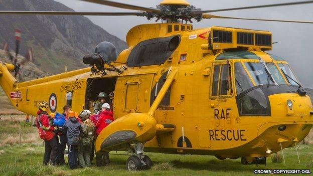 RAF rescue helicopter