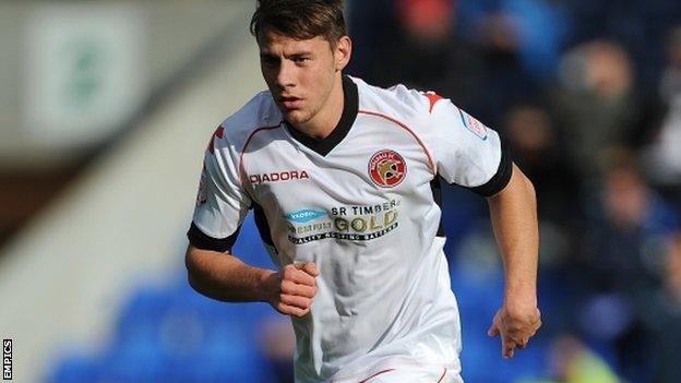 George Bowerman in action for Walsall