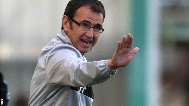 Hibernian manager Pat Fenlon