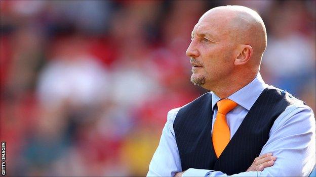 Blackpool manager Ian Holloway