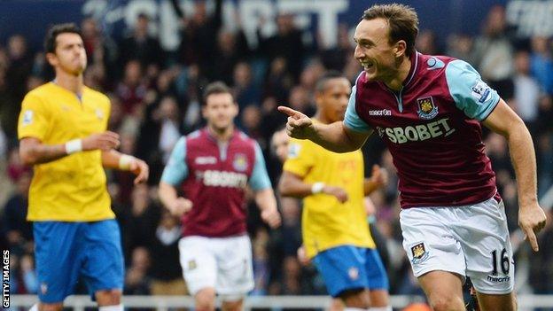 Mark Noble celebrates