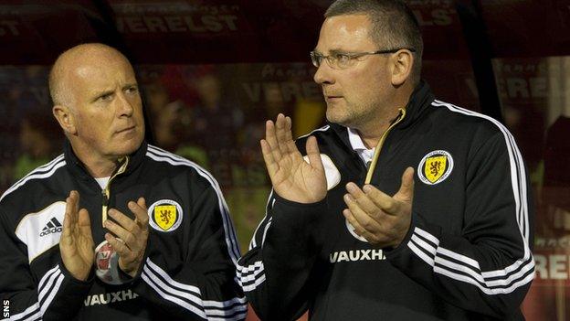 Houston and Levein share the Scotland dugout