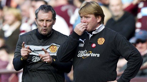 Stuart McCall with assistant Kenny Black