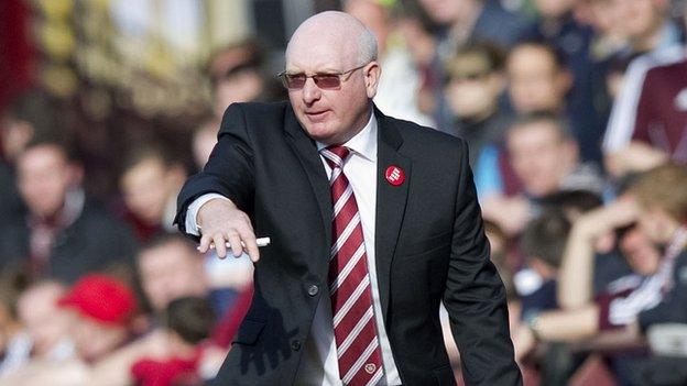 Hearts manager John McGlynn