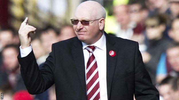 Hearts manager John McGlynn