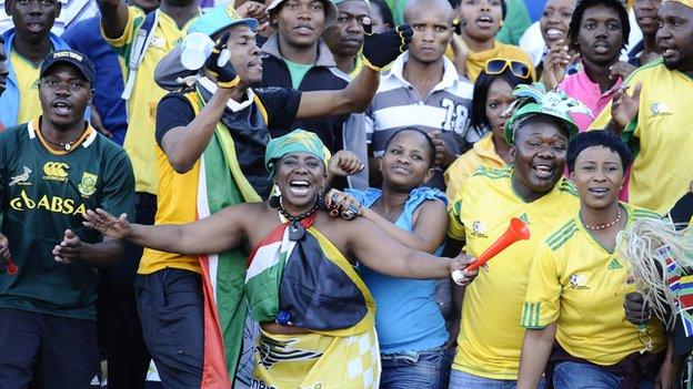 Bafana Bafana fans
