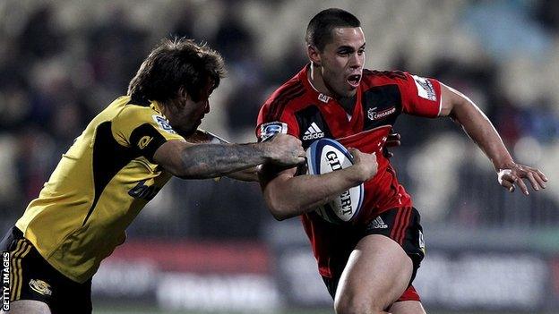 Sean Maitland in action for Crusaders