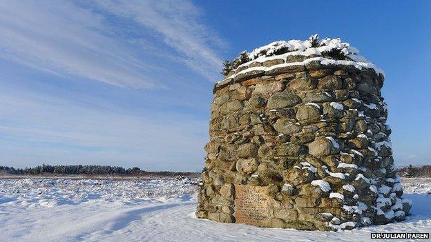 Monument at Culloden Battlefield