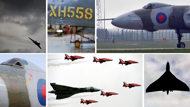 Montage of Vulcan Bomber photographs