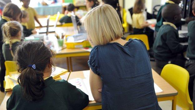 Children in a classroom