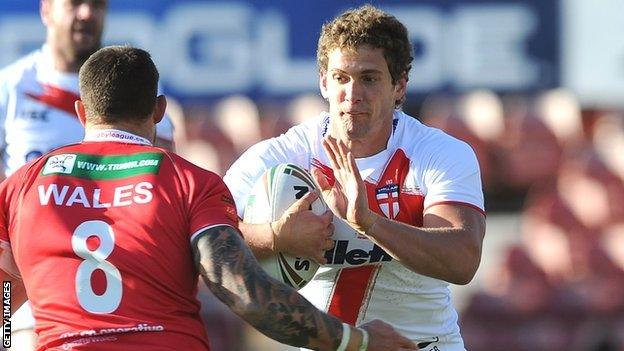 Sean O'Loughlin in action against Wales