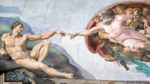 Michelangelo's Creation of David in the Sistine Chapel