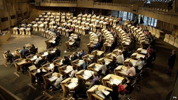 Scottish Parliament chamber