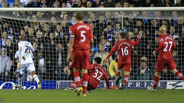 El-Hadji Diouf scored for Leeds