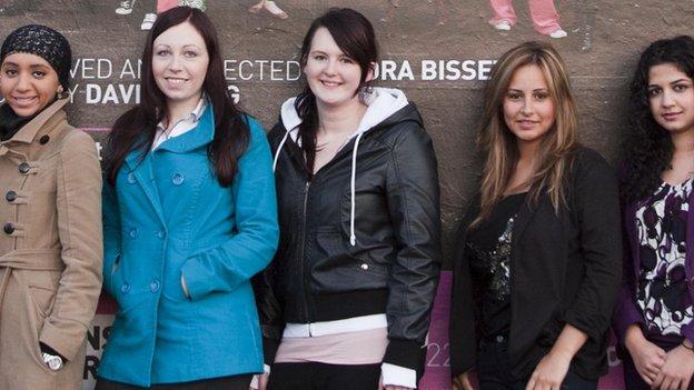 Left to right: Amal Azzudin, Emma Clifford, Jennifer McCarron, Agnesa Murselaj and Roza Salih